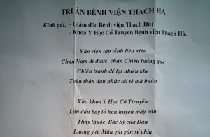 Thơ tri ân Bệnh viện Thạch Hà