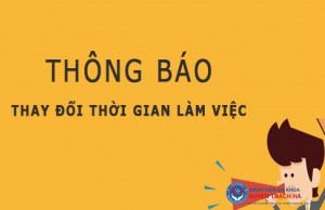 Thông báo thay đổi giờ khám chữa bệnh: Bắt đầu làm việc từ 7h sáng