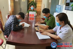 Anh D.N.K bị chính quyền xã Thạch Đài xử phạt 2 triệu đồng do tự ý rời khỏi nhà khi cách ly chưa đủ 14 ngày.