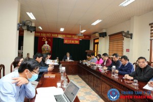 Điểm cầu trực tuyến tại Sở Y tế