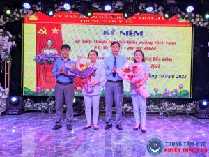 Trung tâm Y tế huyện Thạch Hà mít tinh kỷ niệm ngày thành lập Hội Điều dưỡng Việt Nam 26/10