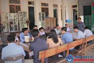 Sở Y tế thẩm định tiêu chí y tế xã Đỉnh Bàn