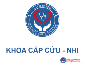 Giới thiệu khoa Cấp cứu - Nhi