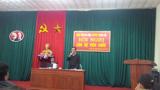 Hội nghị cán bộ viên chức bệnh viện Thạch Hà thành công tốt đẹp