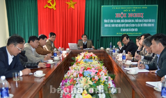 Phó Giám đốc Sở Y tế Nguyễn Tuấn chủ trì điểm cầu Hà Tĩnh