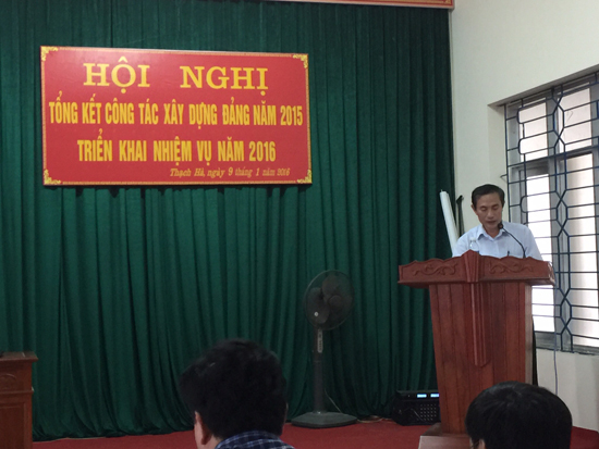 Hội nghị tổng kết công tác đảng năm 2015 và triển khai nhiệm vụ năm 2016