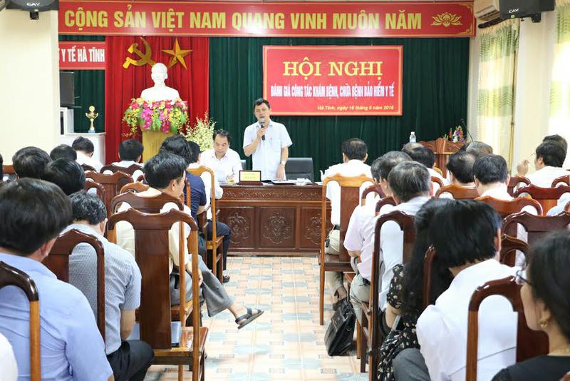 Bác sĩ Lê Ngọc Châu - TUV, Giám đốc Sở Y tế phát biểu tại hội nghị