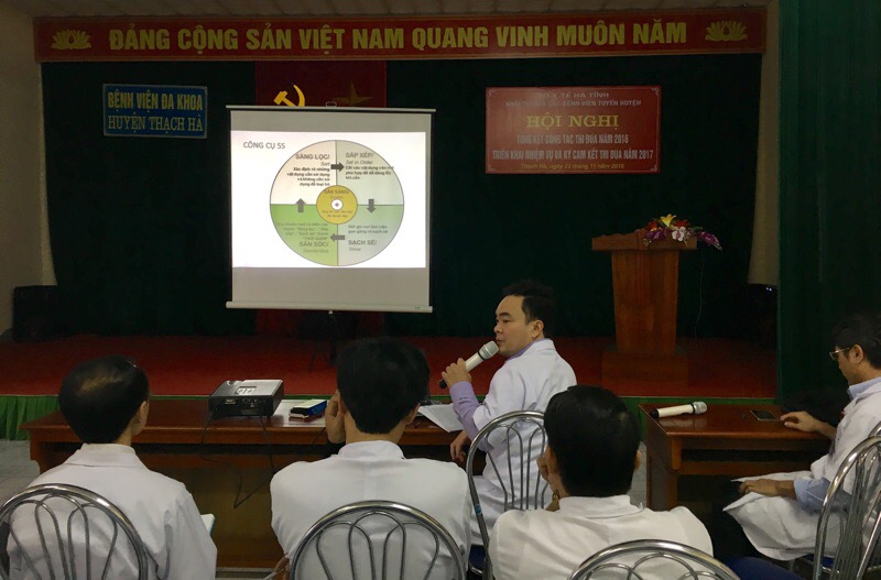 Bệnh viện Đa khoa huyện Thạch Hà tổ chức Tập huấn cải tiến nâng cao chất lượng Bệnh viện thông qua hoạt động 5S.