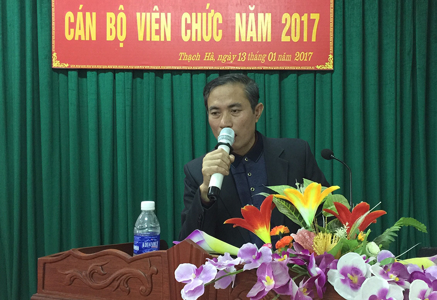 Bệnh viện Thạch Hà tổng kết công tác bệnh viện năm 2016 và triển khai nhiệm vụ năm 2017