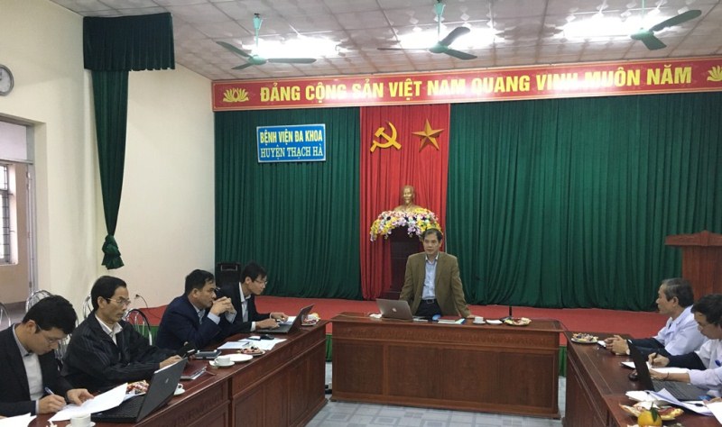 Kiểm tra đánh giá chất lượng bệnh viện đa khoa huyện Thạch Hà