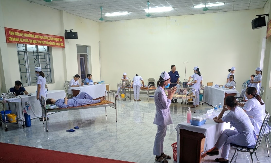 Toàn cảnh cuộc thi phần thực hành "chạy trạm"