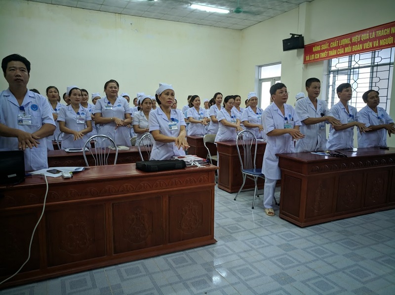 Tập huấn vệ sinh tay năm 2019