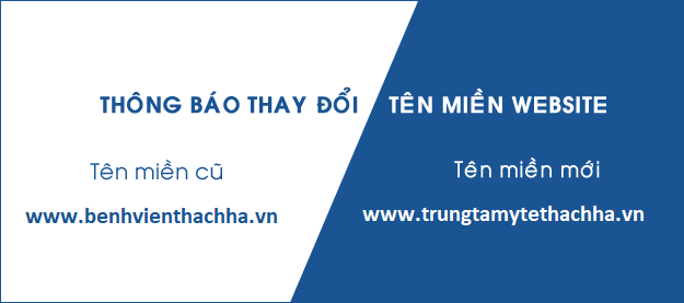 Thông báo về việc thay đổi tên miền website Trung tâm Y tế huyện Thạch Hà