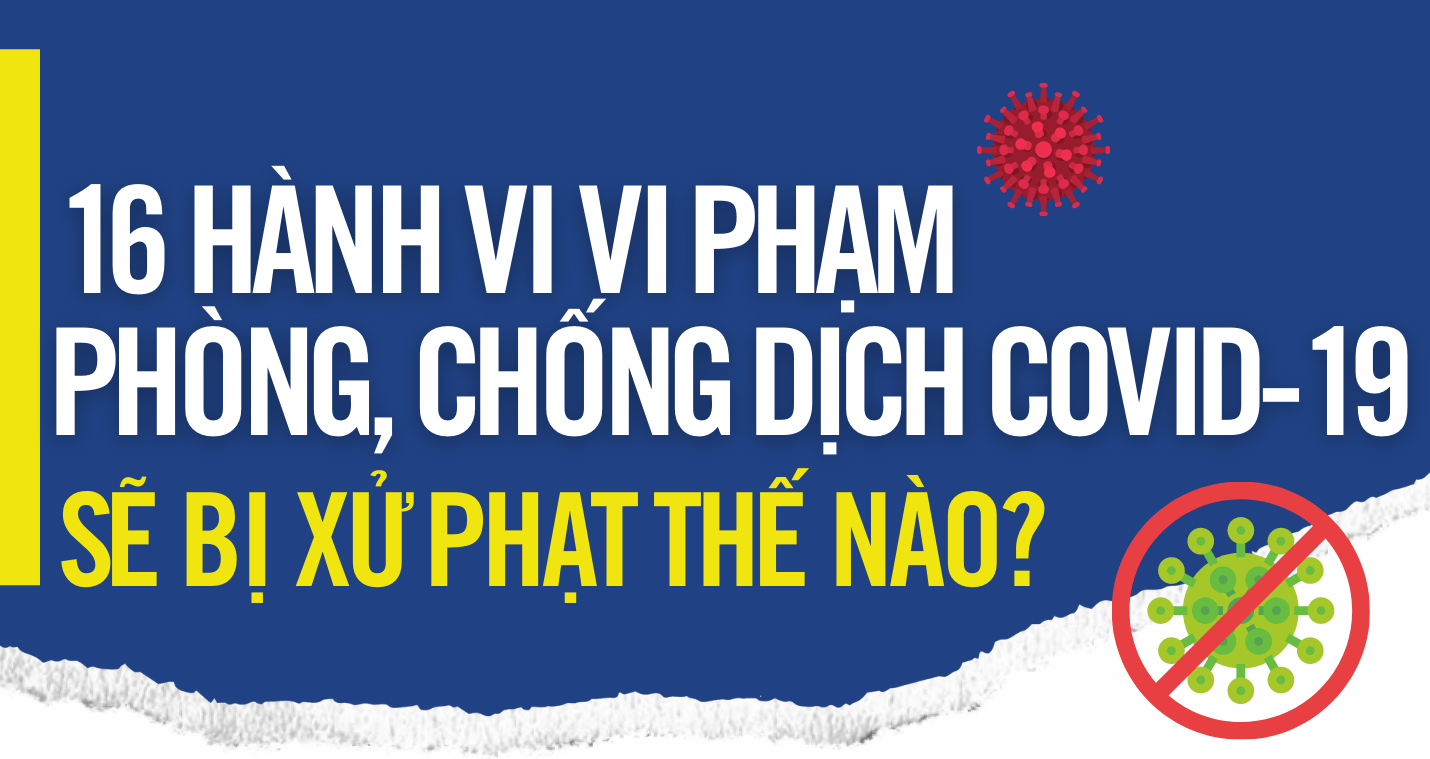 Quy định mức xử phạt 16 hành vi vi phạm pháp luật liên quan phòng, chống dịch, bệnh COVID-19